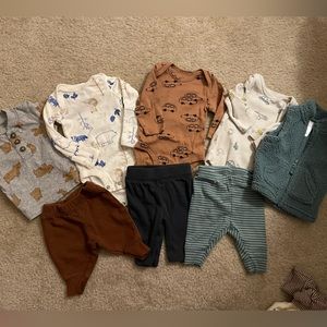Baby boy newborn clothes bundle